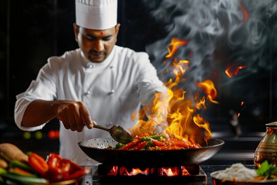 Chef cooking